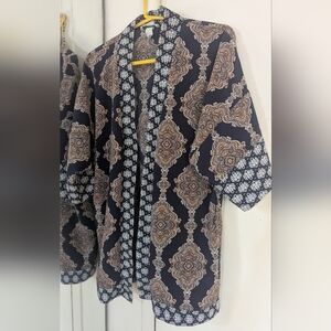 Black and brown H&M kimono Style